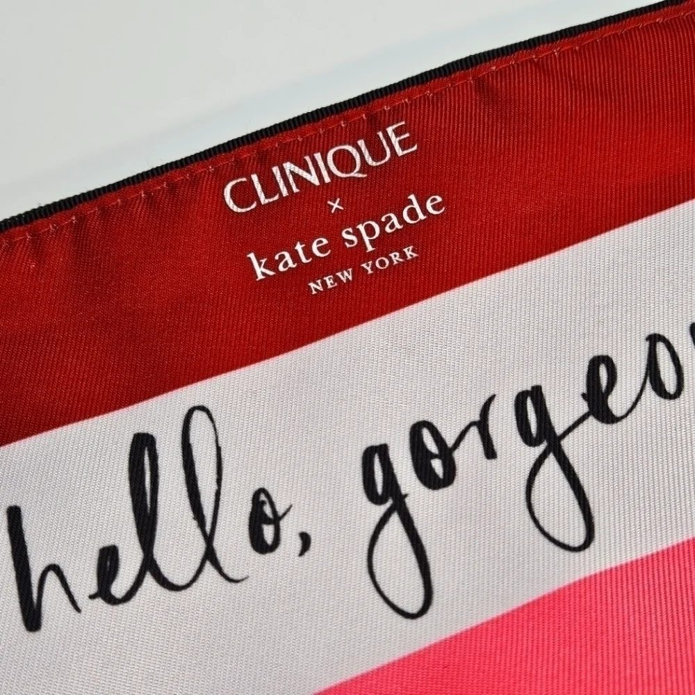 Clinique x Kate Spade Hello Gorgeous Cosmetic Travel Storage Bag